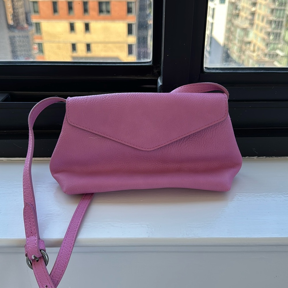 Pink cross body bag